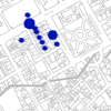 Figure 3.49: Athens. The sites of the Late Geometric cemeteries.